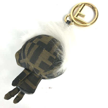 Fendi Canvas Brown Key Rings