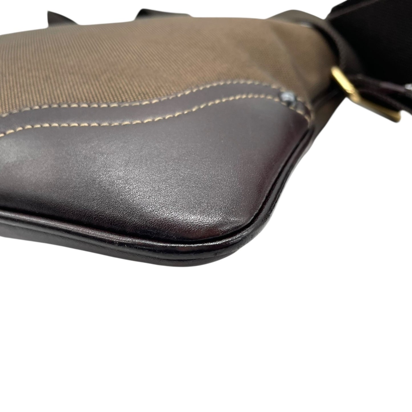 Prada Canvas Brown Shoulder Bags