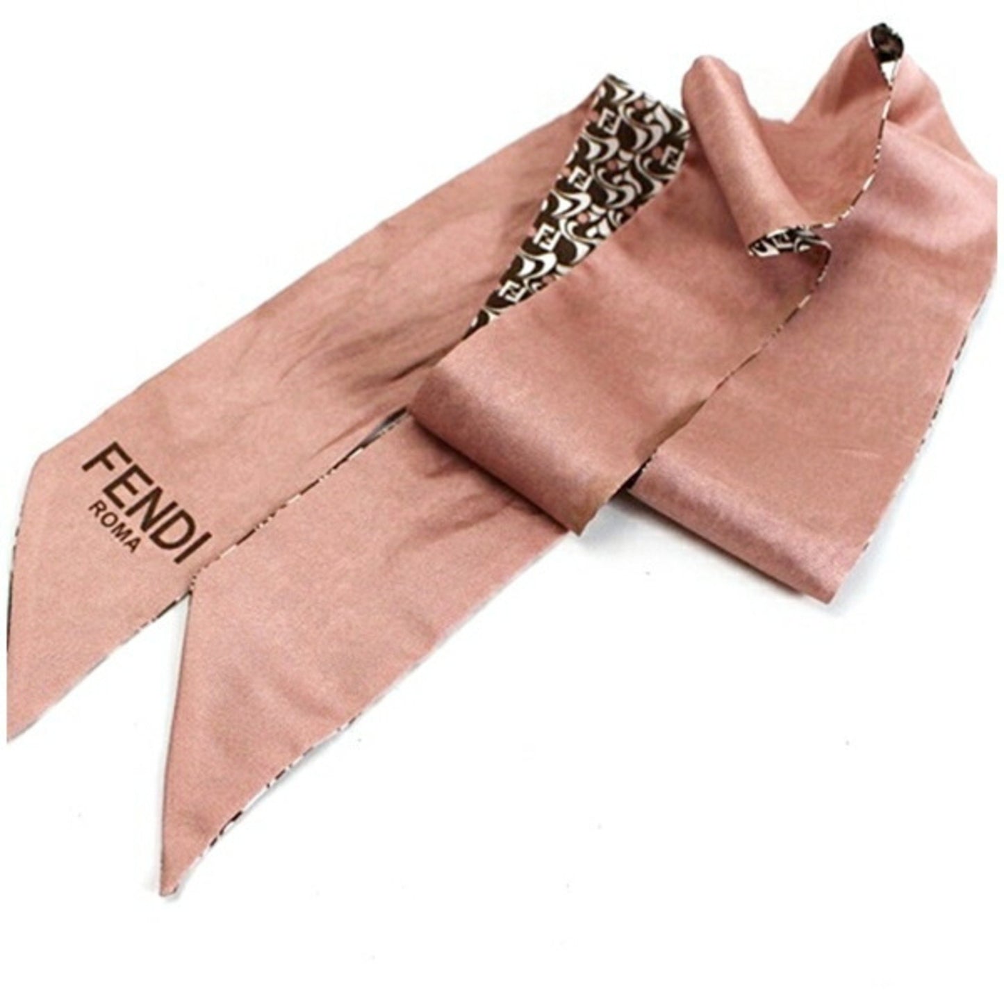 Fendi Silk Brown Scarves
