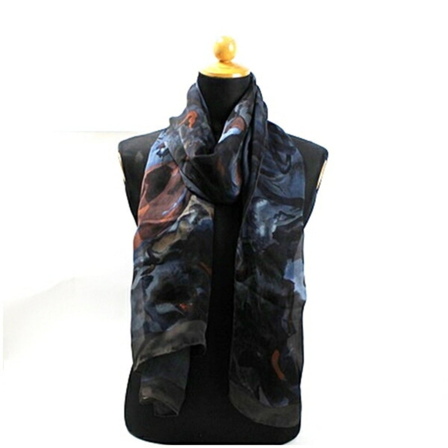 Gucci Silk Black Scarves