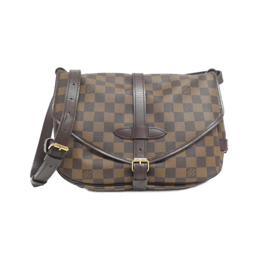Louis Vuitton Coated Canvas Brown Shoulder Bags