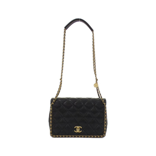 Chanel Calfskin Black Shoulder Bags