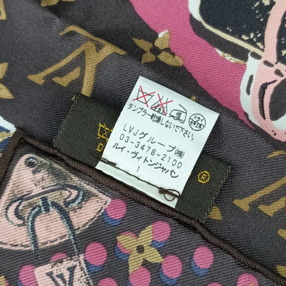 Louis Vuitton Silk Brown Scarves