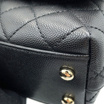 Chanel Calfskin Black Handbags