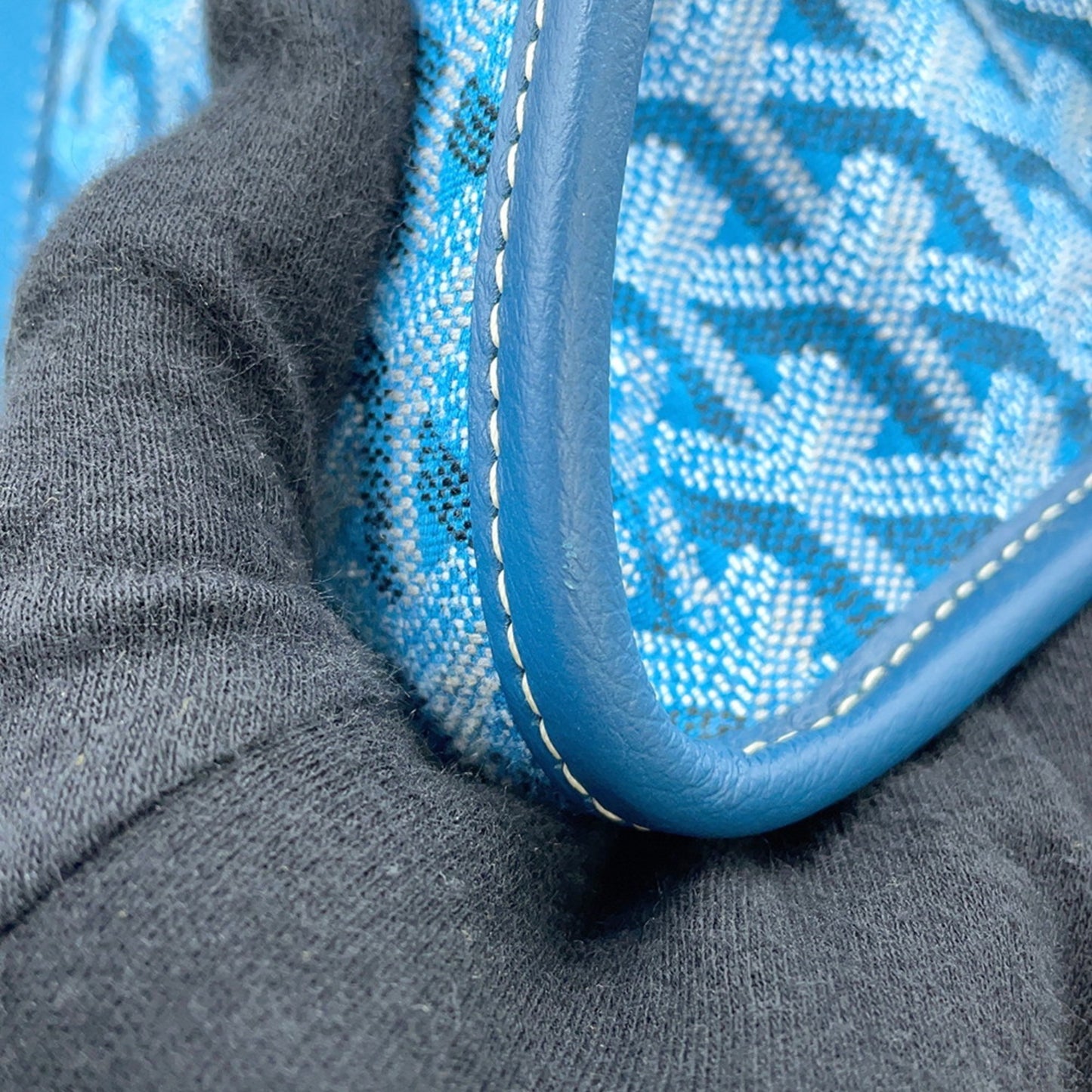 Goyard Canvas Blue Tote Bags