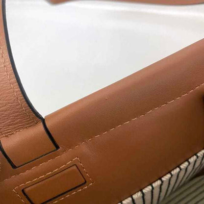Loewe Canvas Brown Tote Bags