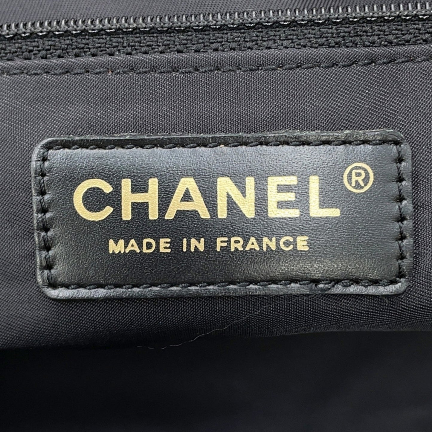 Chanel Woven Fabric Black Tote Bags