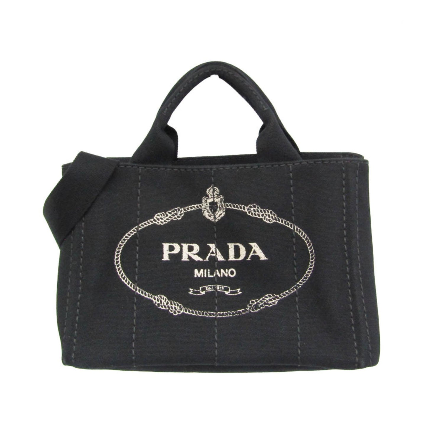 Prada Canvas Black Shoulder Bags