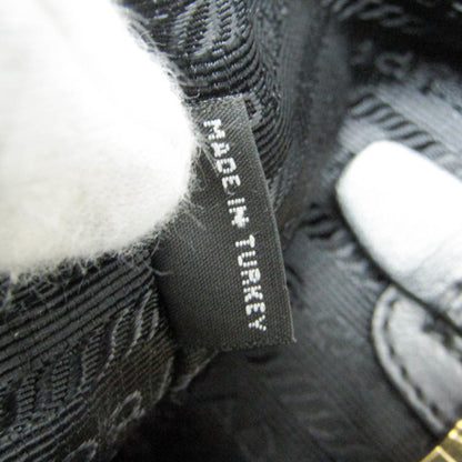 Prada Woven Fabric Black Handbags