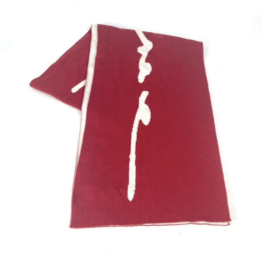 Versace Wool Red Scarves