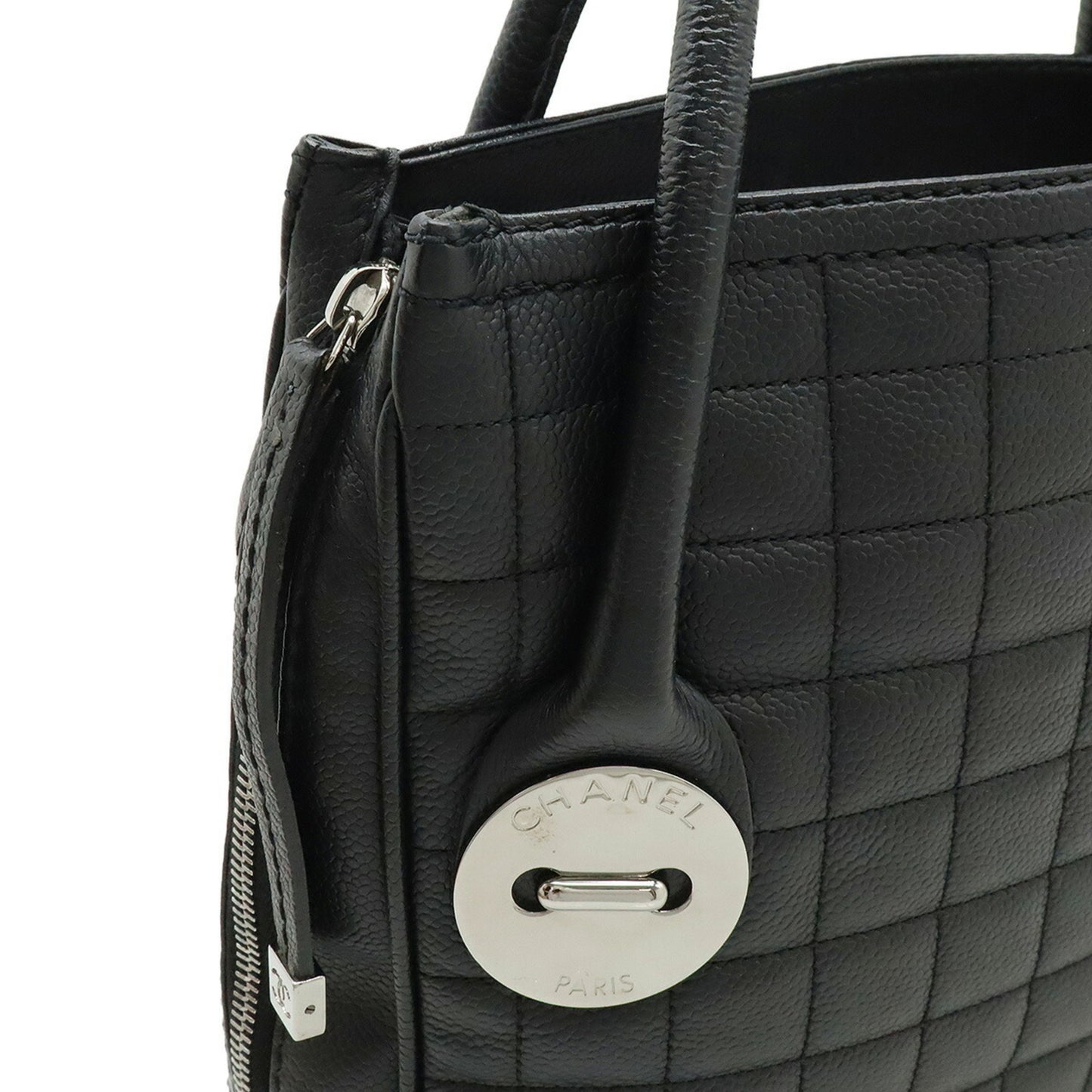 Chanel Calfskin Black Handbags