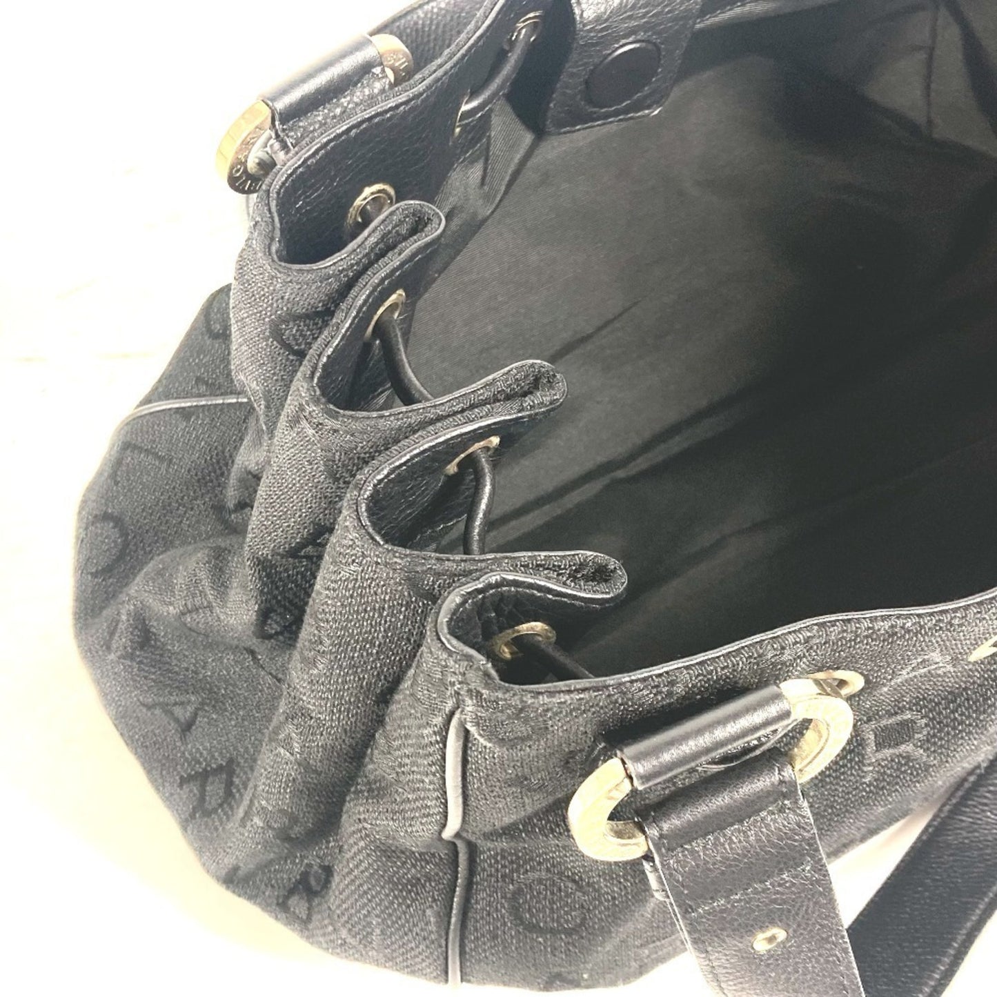 Bvlgari Canvas Black Shoulder Bags