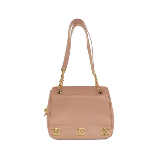 Chanel Calfskin Pink Shoulder Bags