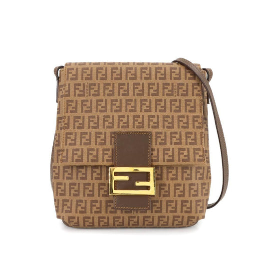 Fendi Pvc Brown Shoulder Bags