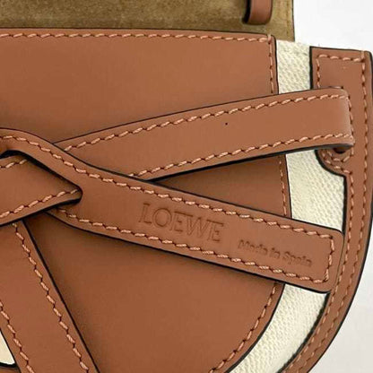 Loewe Canvas Brown Shoulder Bags