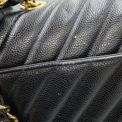 Chanel Calfskin Black Shoulder Bags