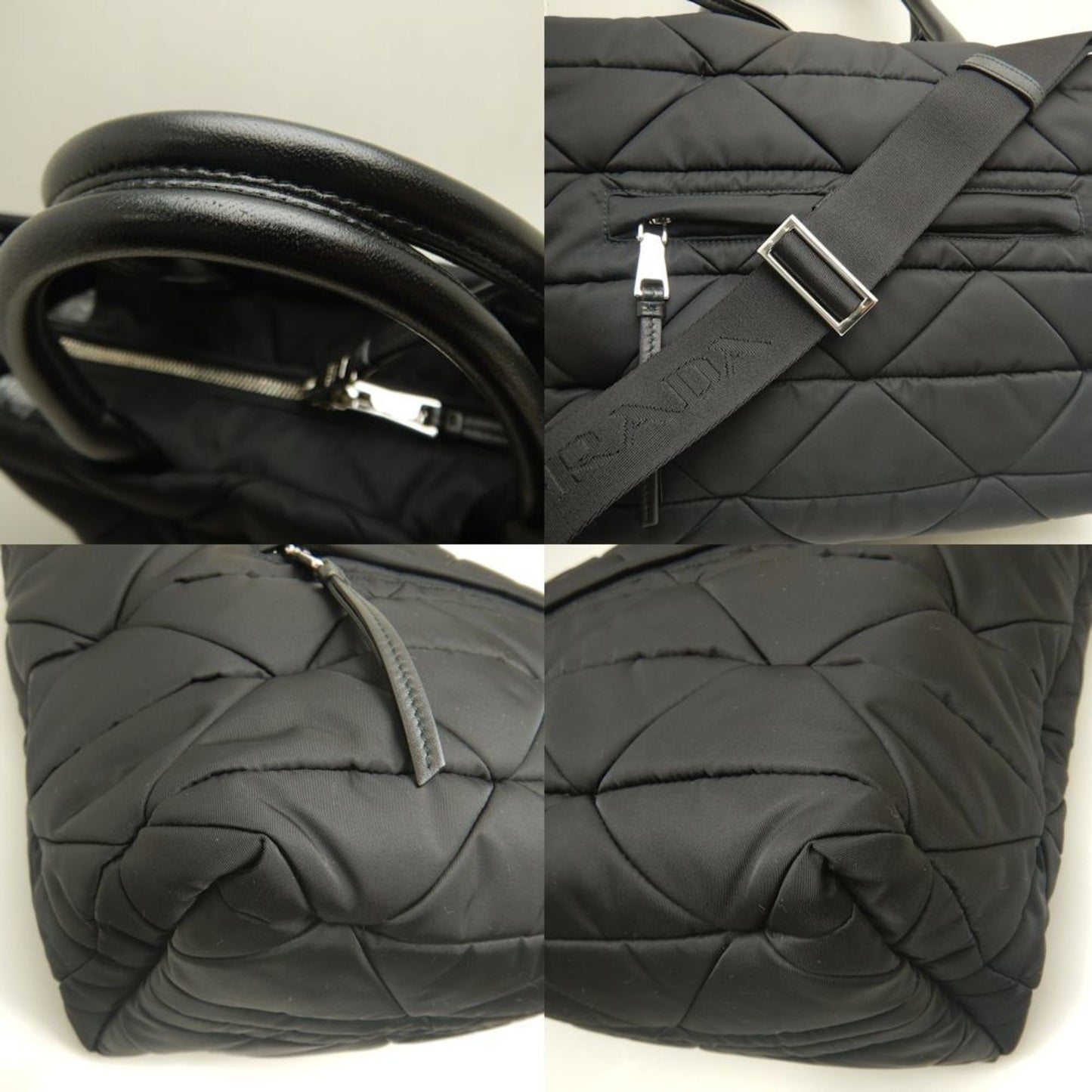 Prada Nylon Black Tote Bags