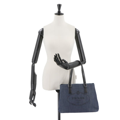 Prada Denim Black Tote Bags