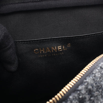 Chanel Wool Black Shoulder Bags