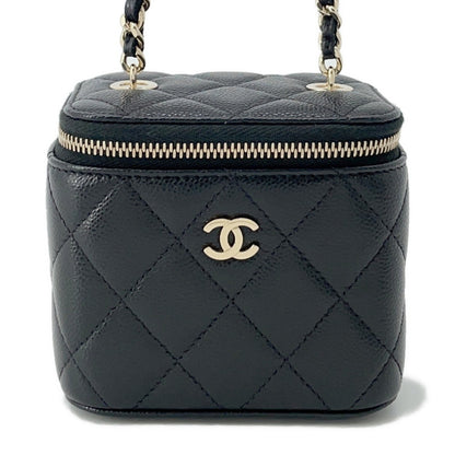Chanel Calfskin Black Shoulder Bags