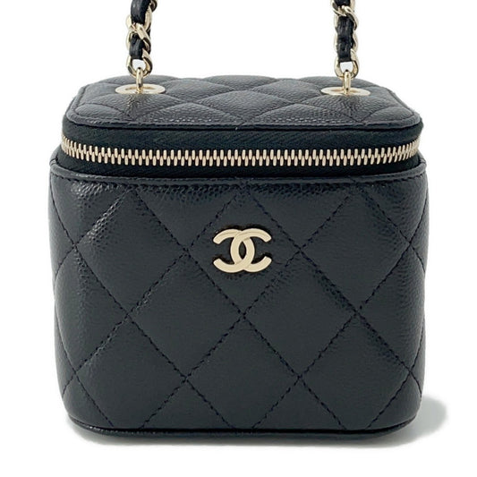 Chanel Calfskin Black Shoulder Bags