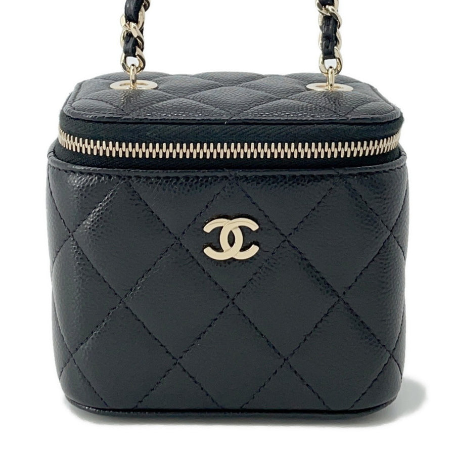 Chanel Calfskin Black Shoulder Bags