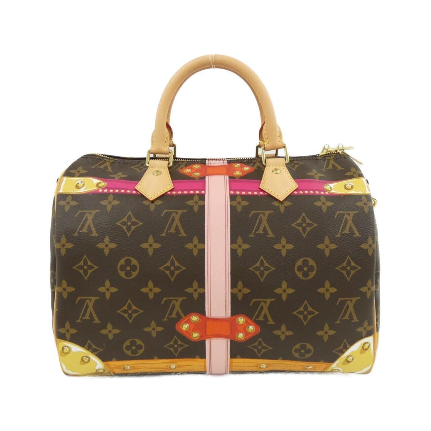 Louis Vuitton Coated Canvas Brown Travel Bags