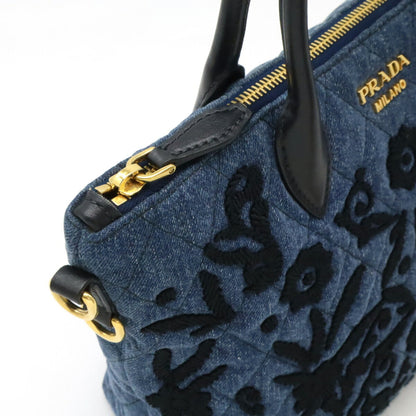 Prada Denim Black Handbags