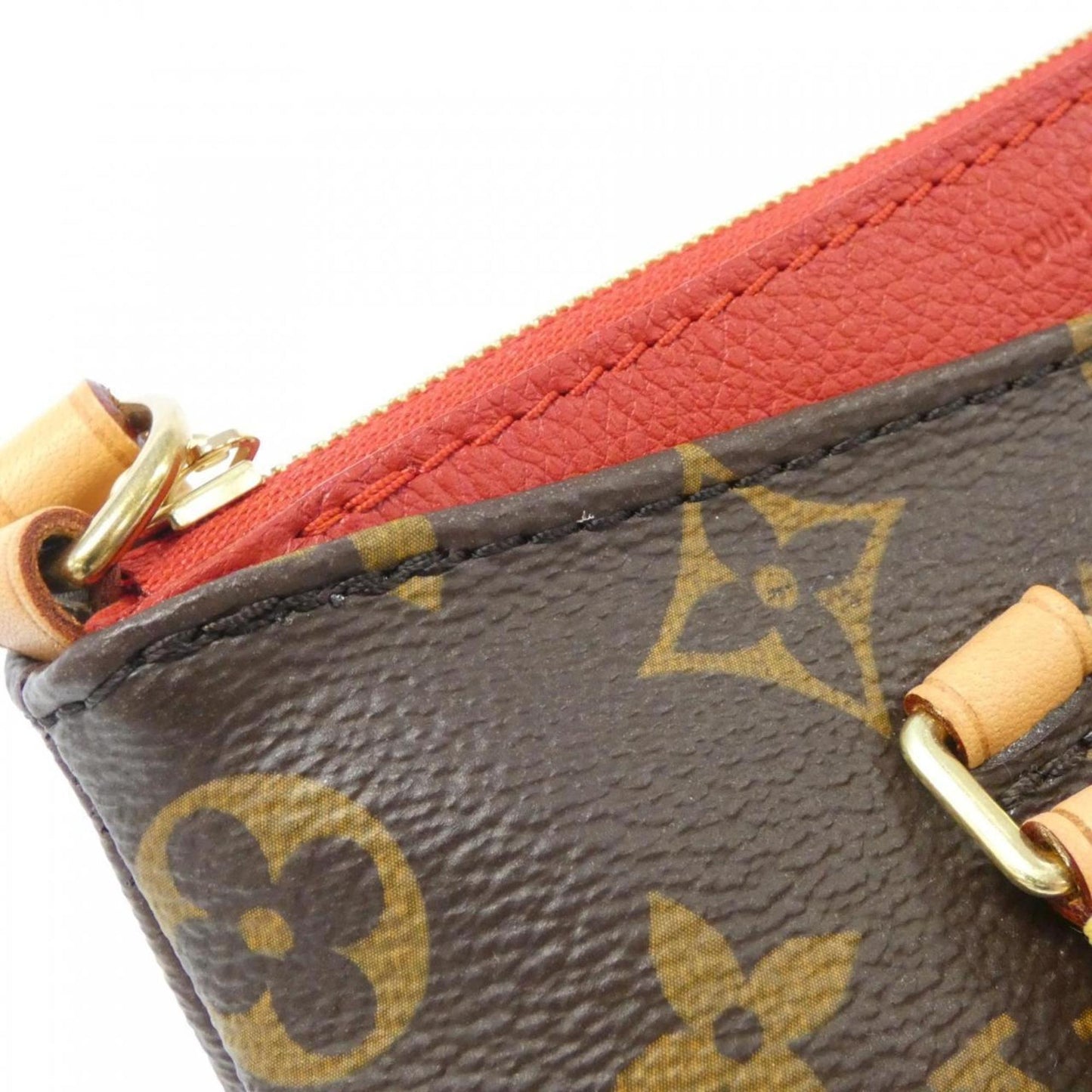 Louis Vuitton Coated Canvas Red Handbags