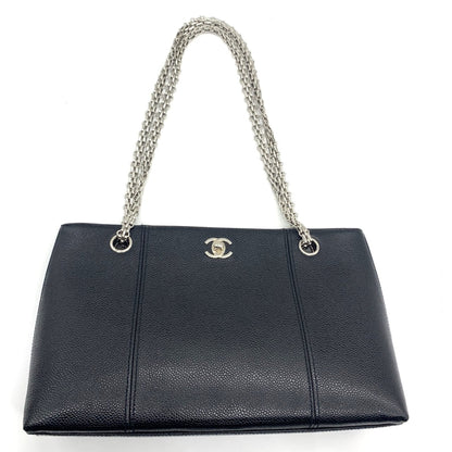 Chanel Calfskin Black Shoulder Bags