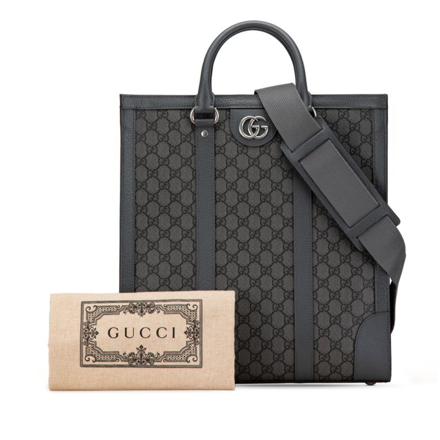 Gucci Pvc Gray Handbags