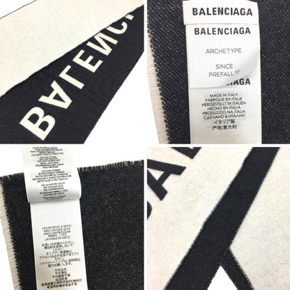 Balenciaga Wool Black Scarves