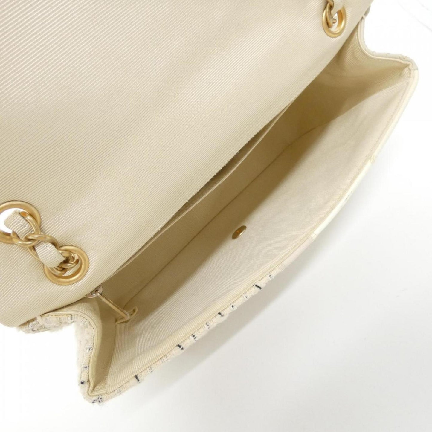 Chanel Canvas White Shoulder Bags