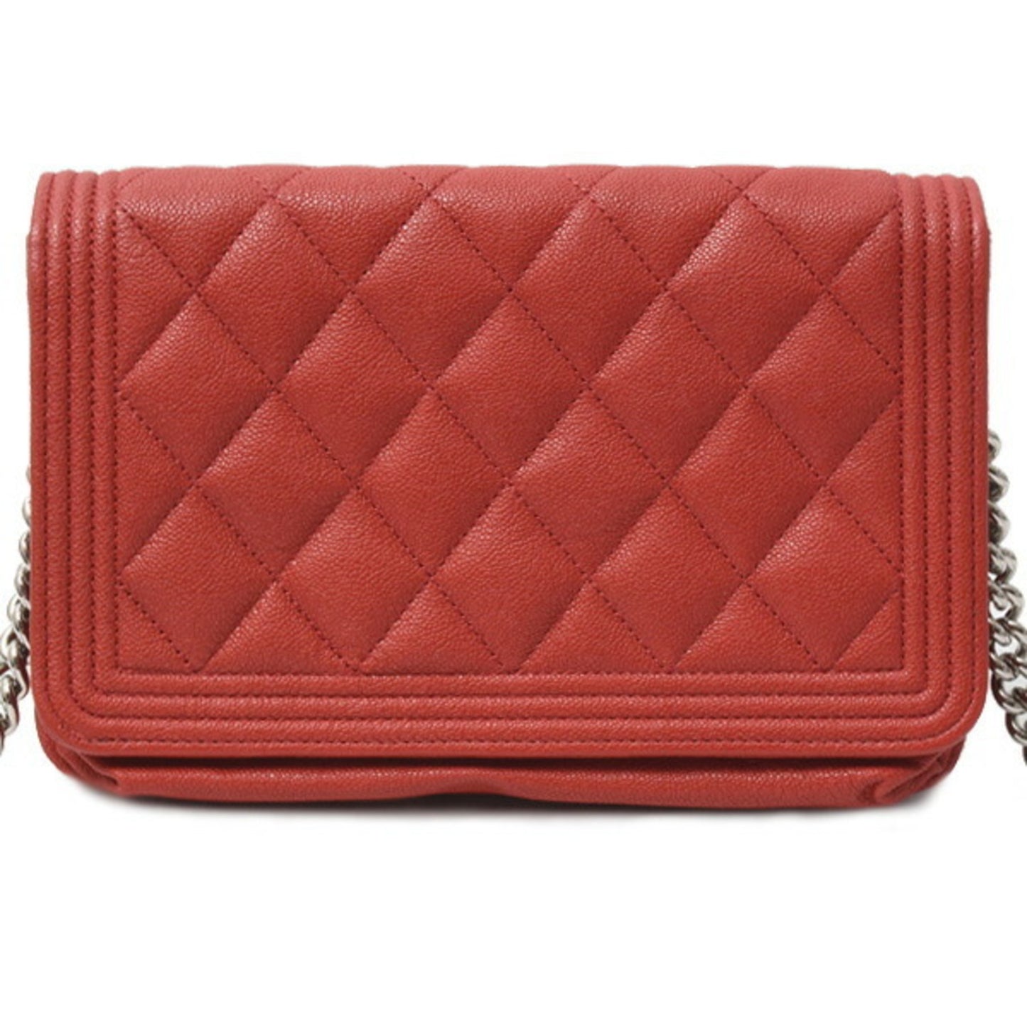 Chanel Calfskin Red Shoulder Bags