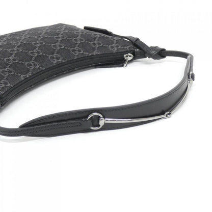 Gucci Denim Black Shoulder Bags