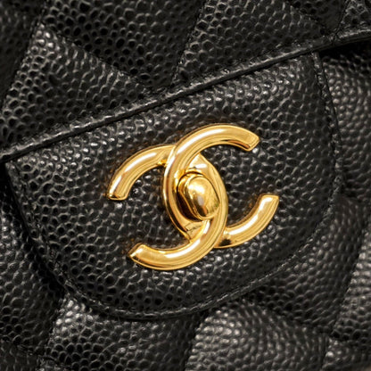 Chanel Calfskin Black Shoulder Bags