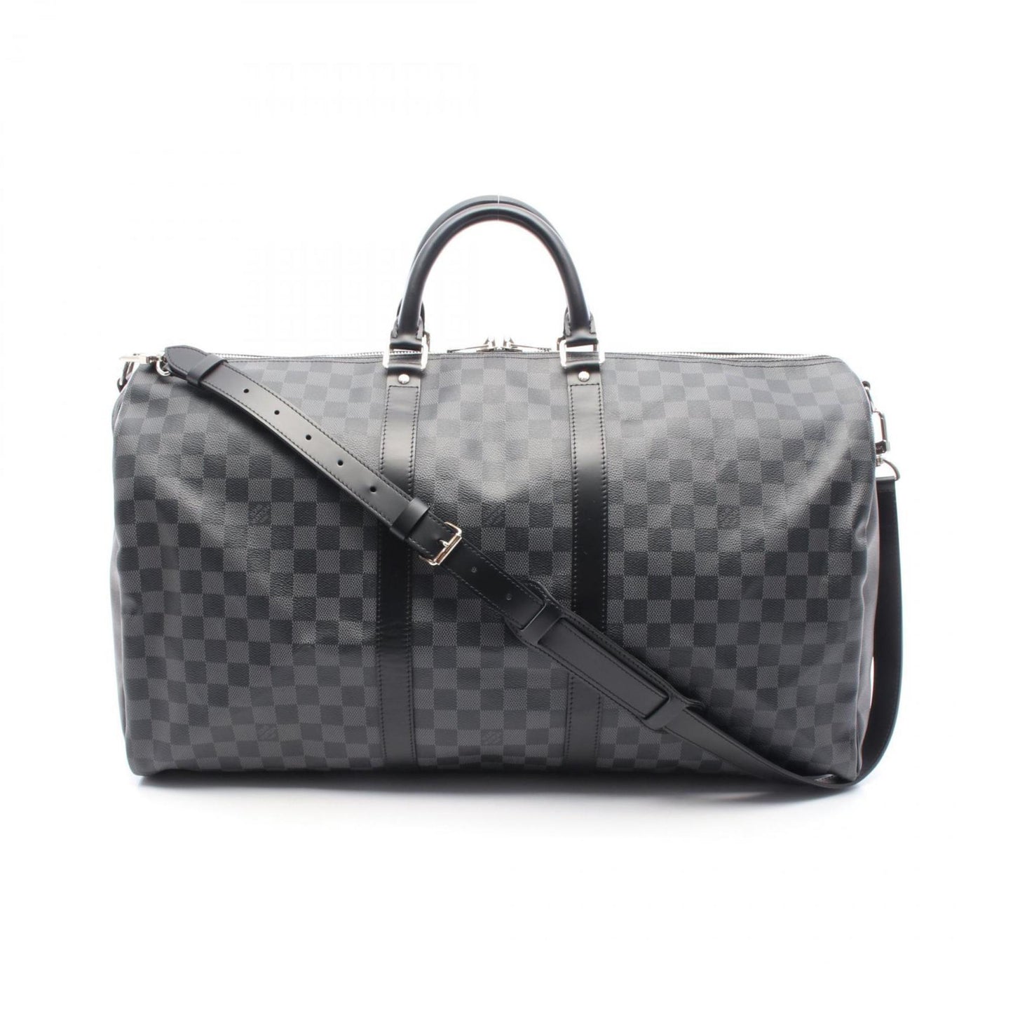 Louis Vuitton Coated Canvas Black Travel Bags