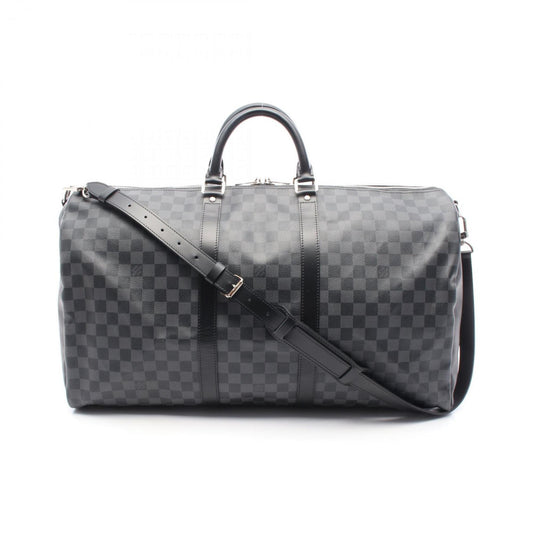 Louis Vuitton Coated Canvas Black Travel Bags