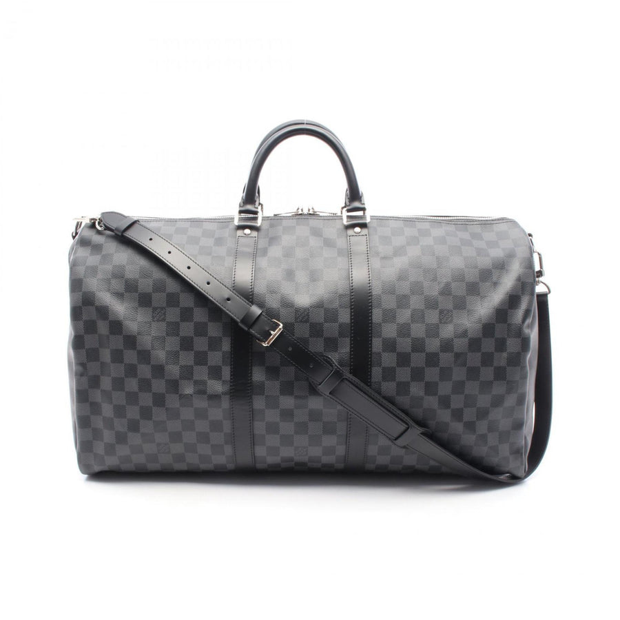 Louis Vuitton Coated Canvas Black Travel Bags
