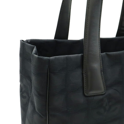 Chanel Woven Fabric Black Shoulder Bags