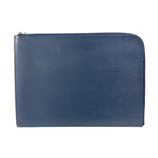 Louis Vuitton Epi Blue Clutch Bags