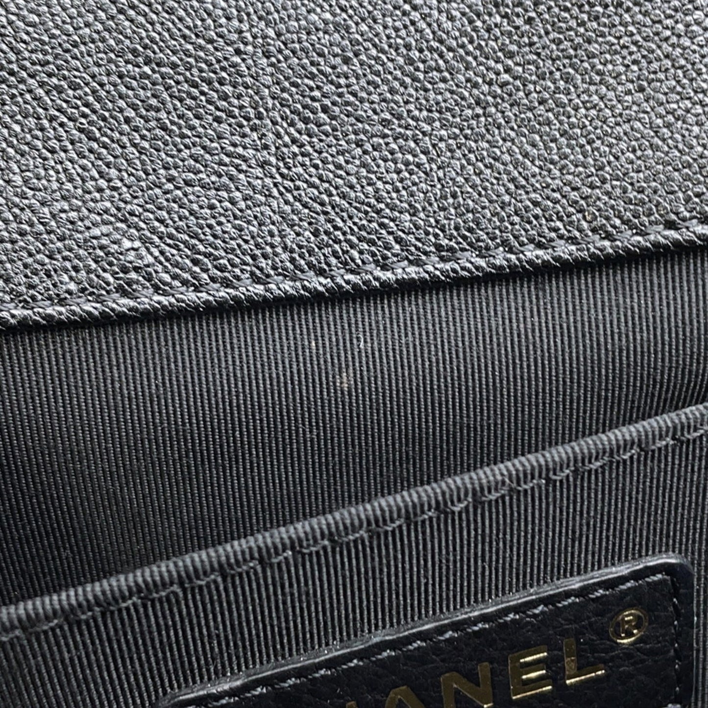 Chanel Calfskin Black Shoulder Bags