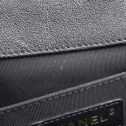 Chanel Calfskin Black Shoulder Bags