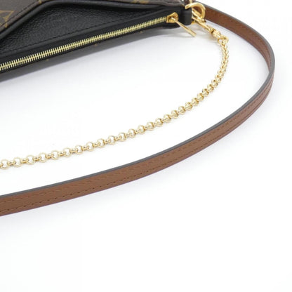 Louis Vuitton Coated Canvas Black Shoulder Bags