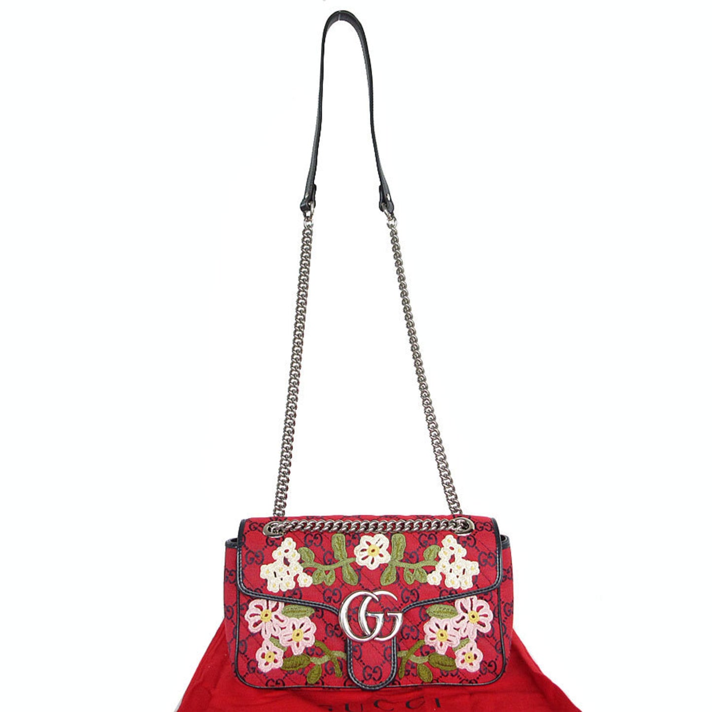 Gucci Canvas Red Shoulder Bags