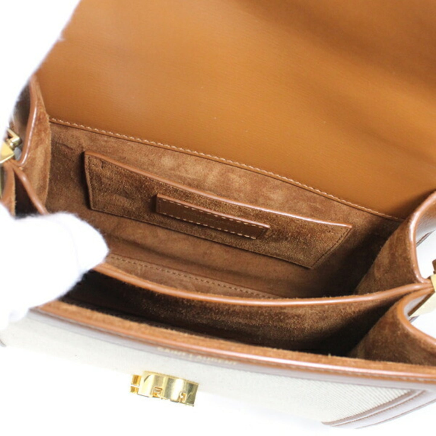 Saint Laurent Canvas Brown Shoulder Bags