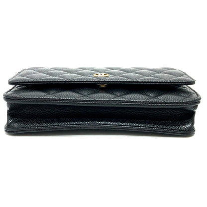 Chanel Calfskin Black Shoulder Bags