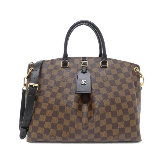 Louis Vuitton Coated Canvas Brown Handbags