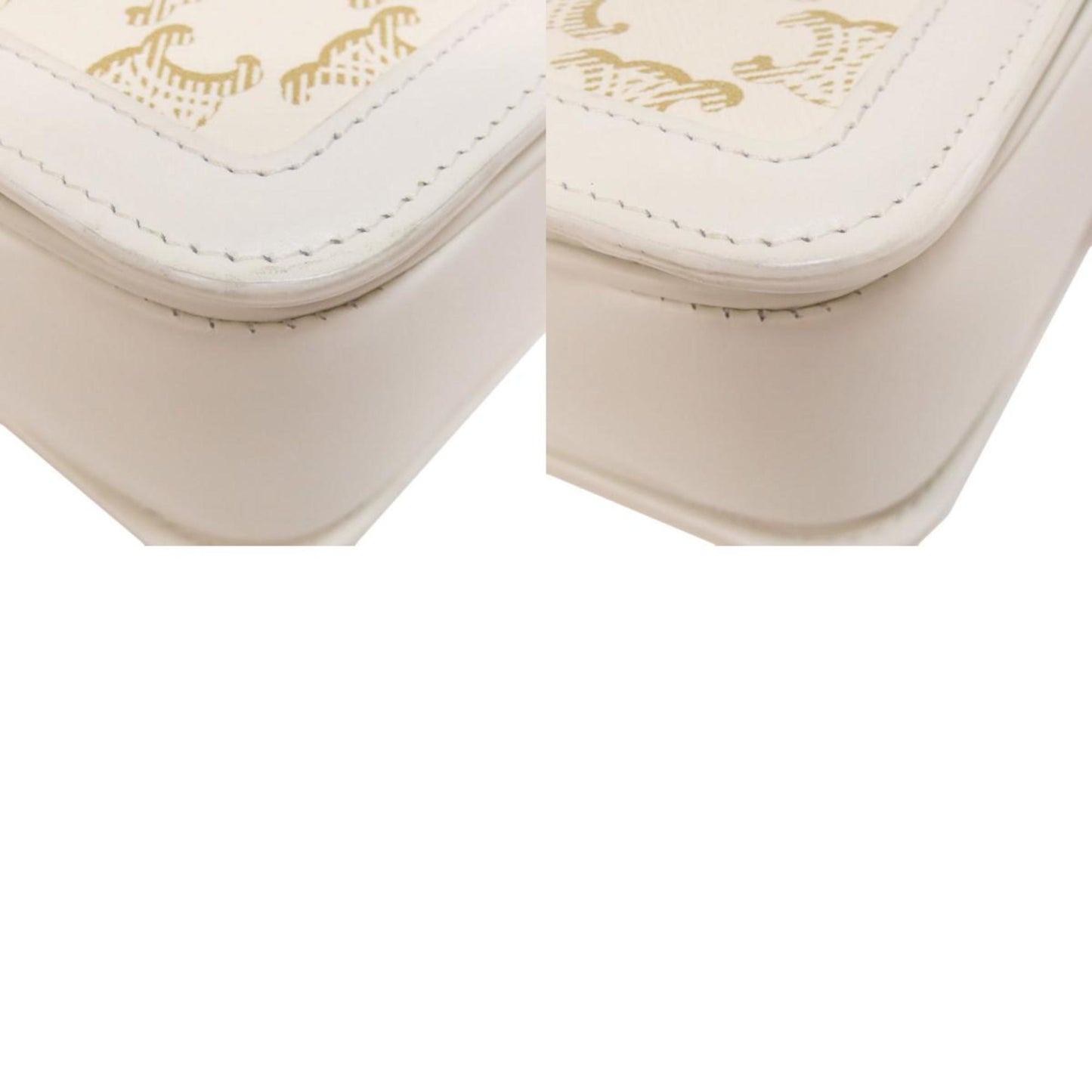 Celine Pvc White Shoulder Bags