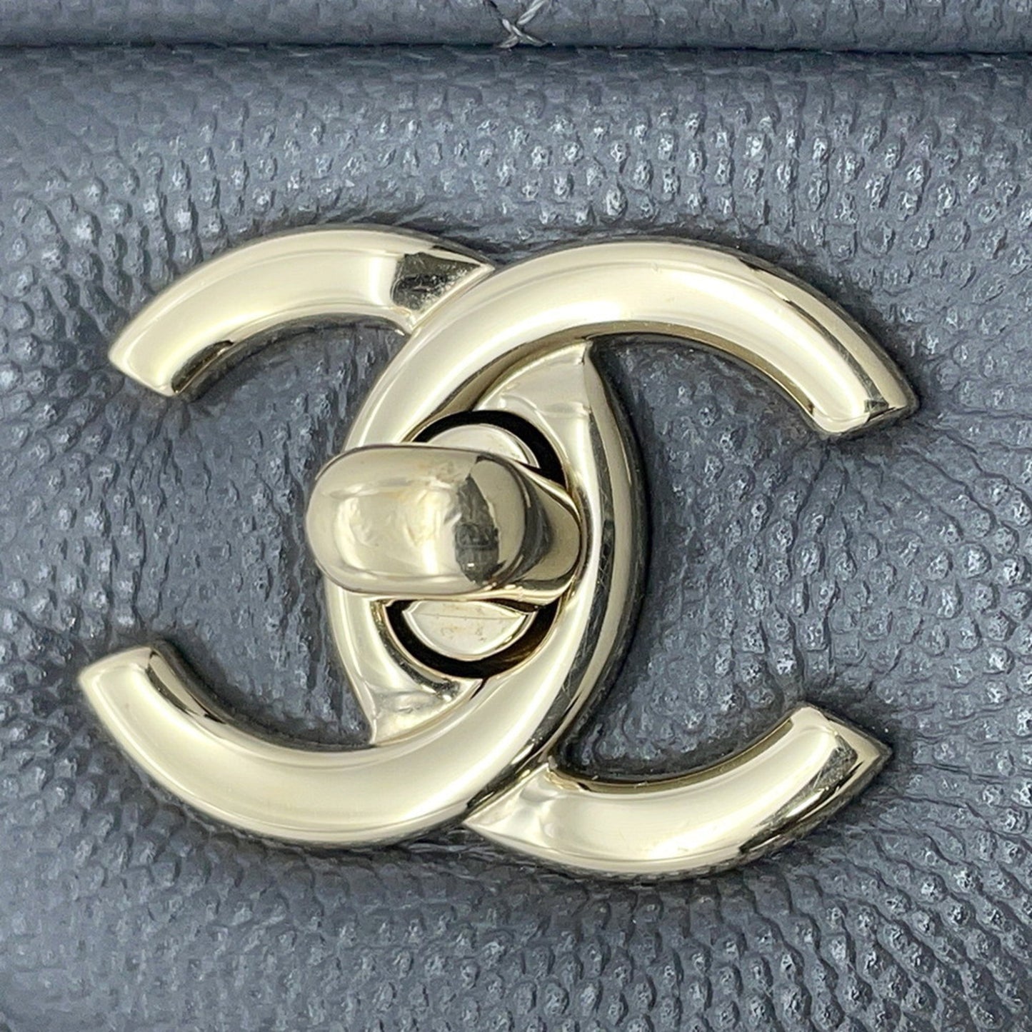 Chanel Calfskin Gray Shoulder Bags